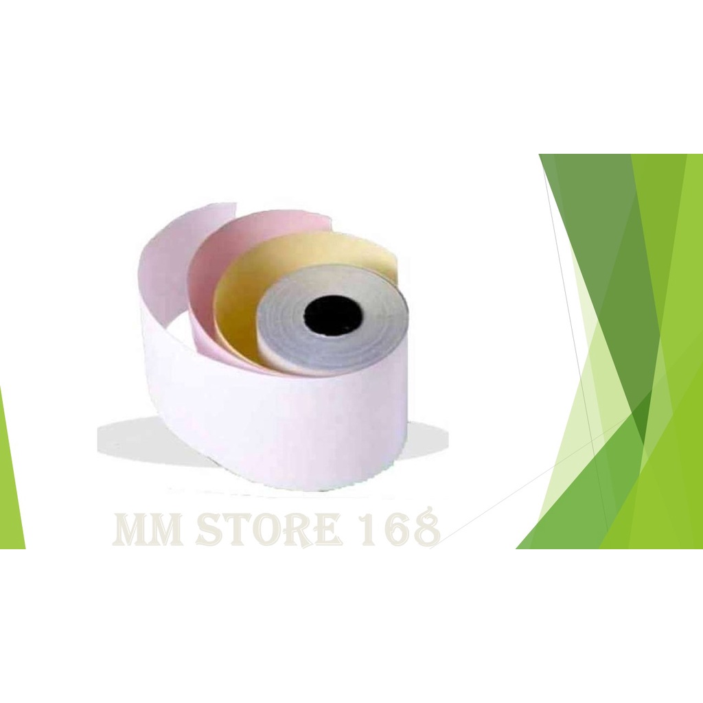 

Kertas Struk HVS Ukuran 75 mm x 65 mm 3 Ply - 3 Rangkap ( Isi 10 roll )