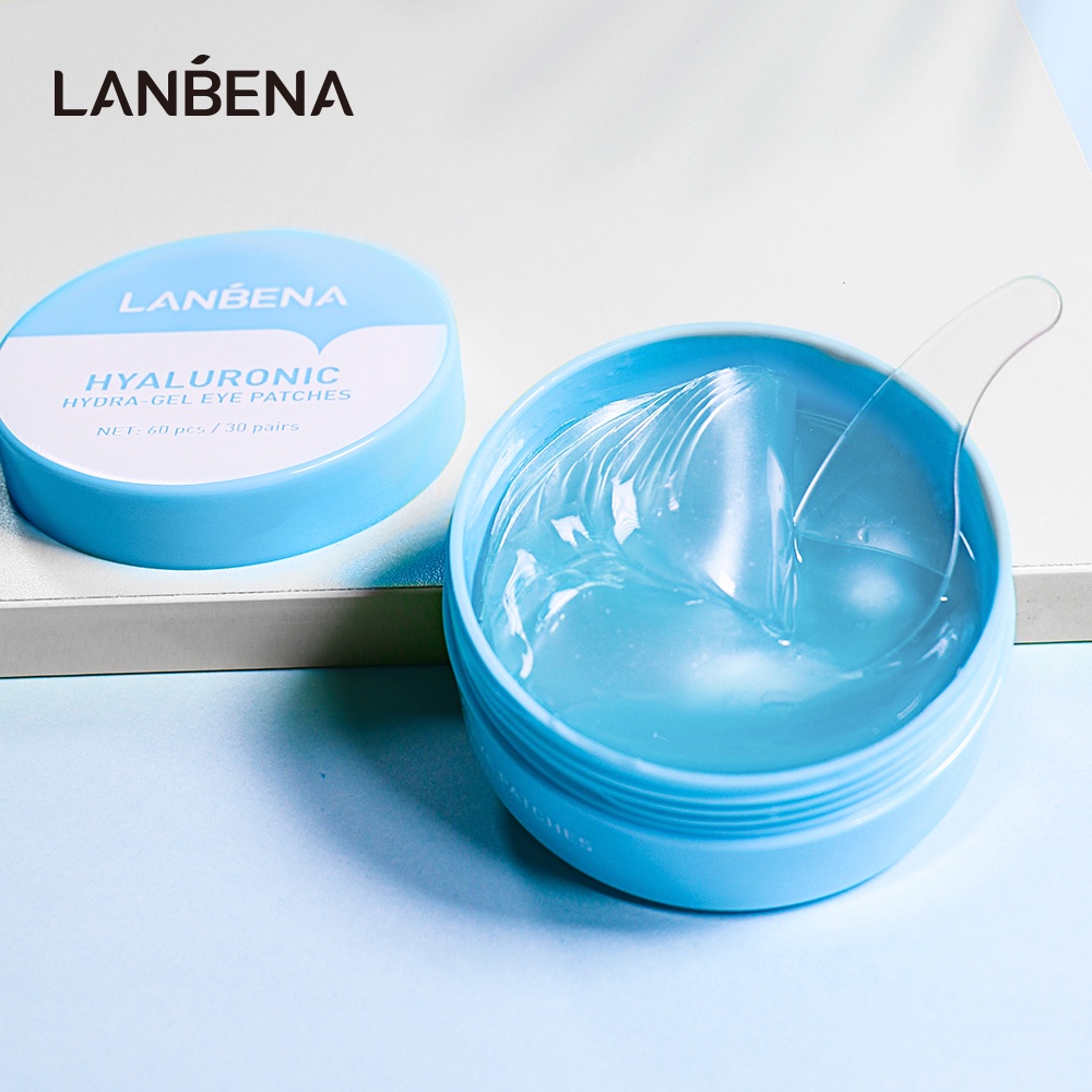 LANBENA Hyaluronic Acid Hydra-gel Eye Mask/Patches - Masker Mata Melembabkan /Anti-kerut Anti-Aging Hapus Kantung Mata/Eye bags/Dark Circles