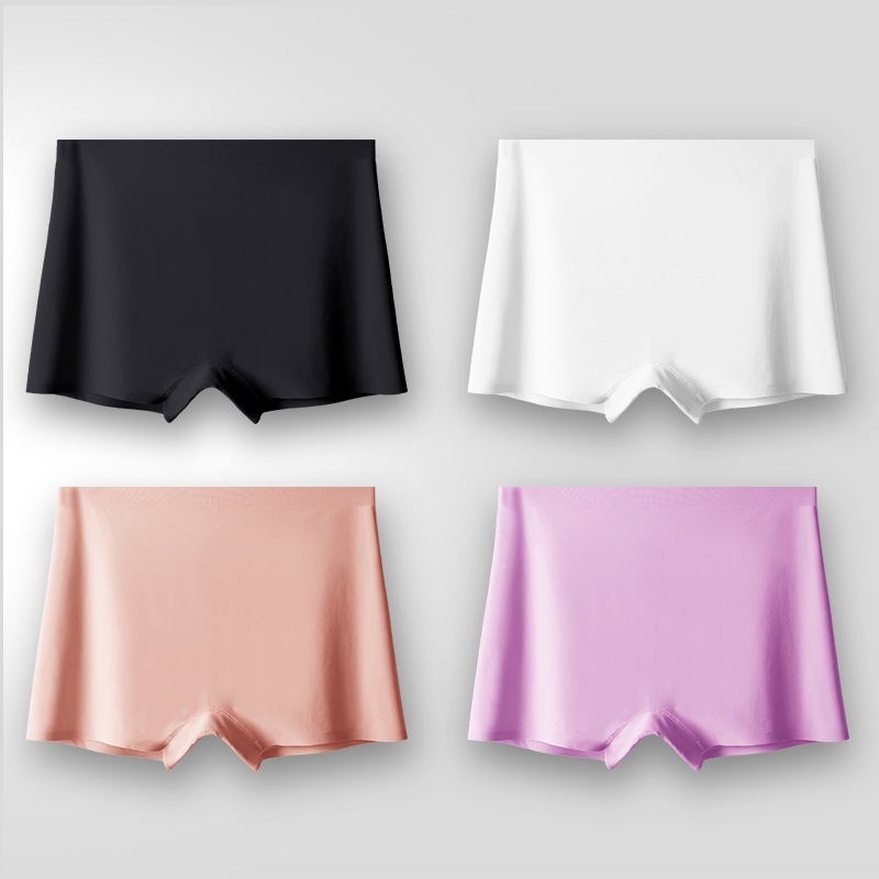 Retaily W224 Celana Short Wanita Seamless Bahan Lembut Tipis Sejuk Pakaian Dalam Boxer Perempuan