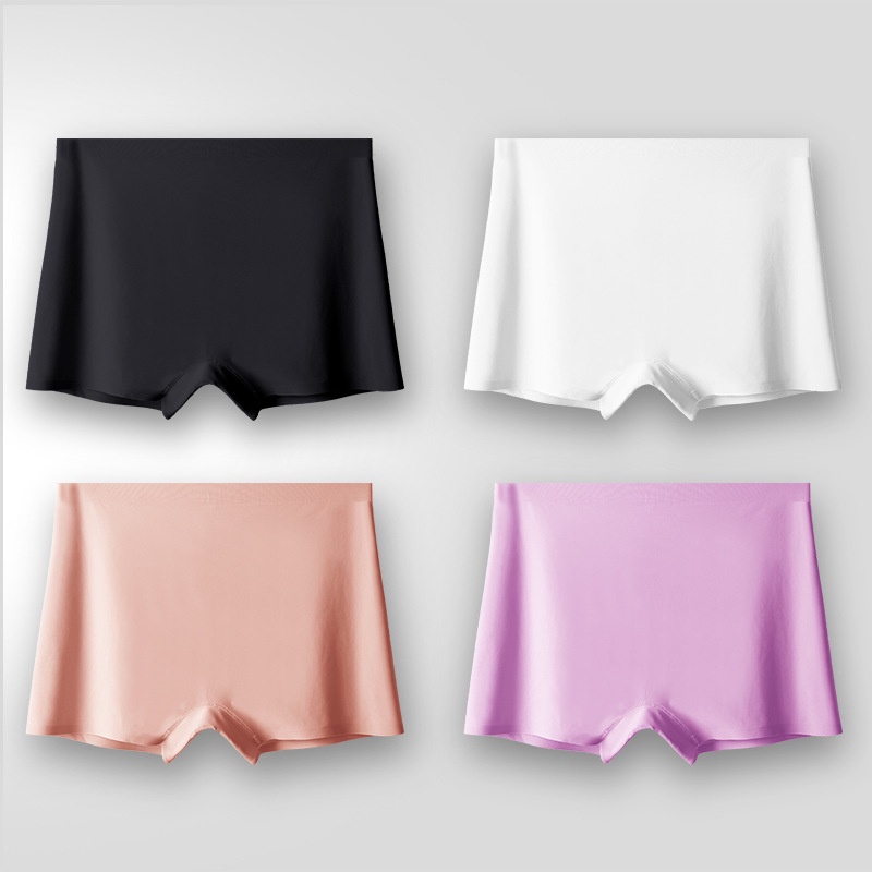 Swopply W224 Celana Short Wanita Seamless Bahan Lembut Tipis Sejuk Pakaian Dalam Boxer Perempuan