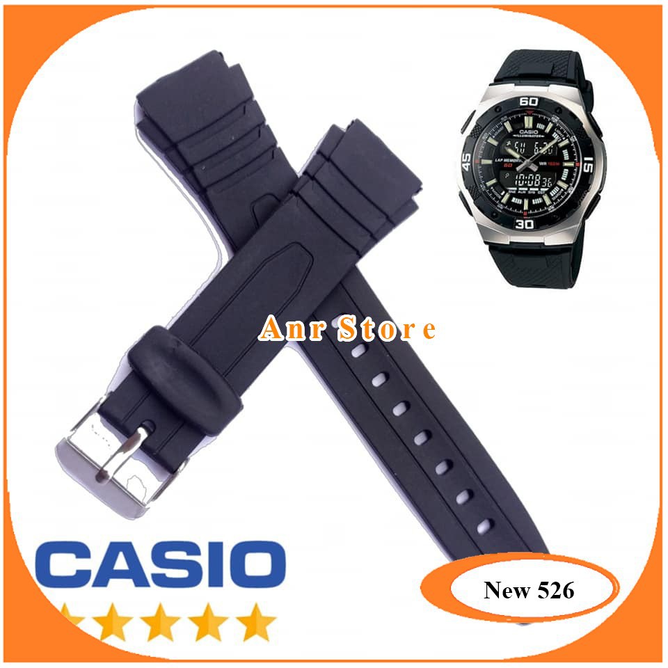 Tali Jam Tangan Casio AQ164 AQ-164 AQ 164 Free Spring Bar