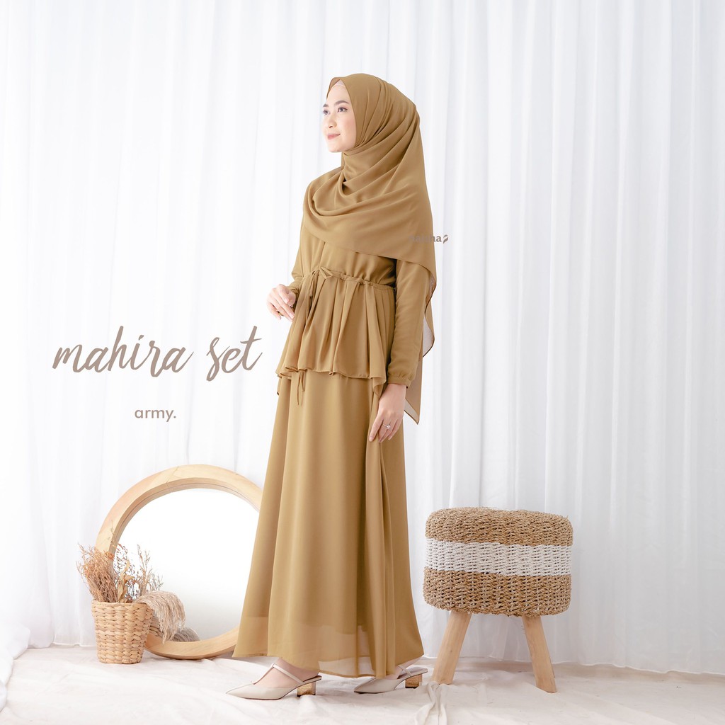 Dress Syar'i / Gamis Syar'i / Muslimah ( Mahira Set)