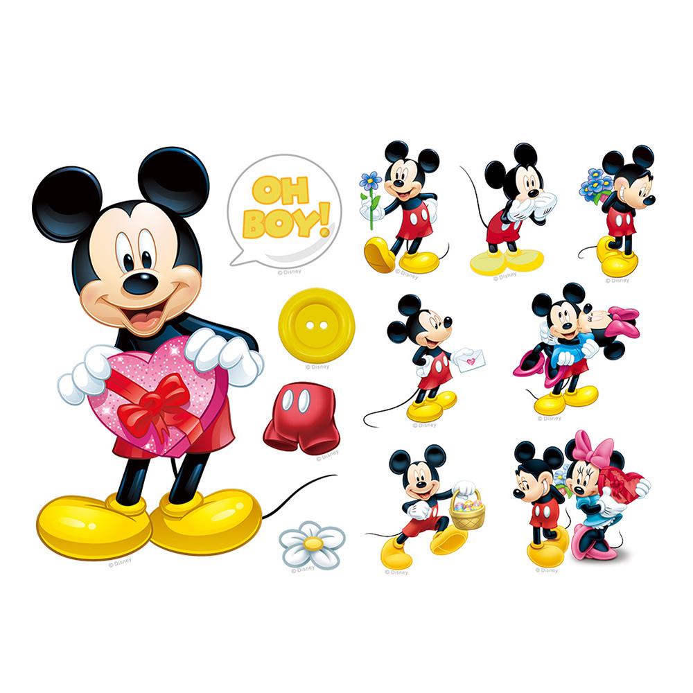 Quinton Stiker DIY Removable Kartun Mickey Minnie