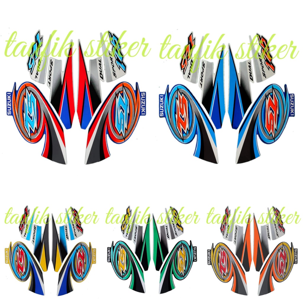 STRIPING LIS BODY MOTOR SUZUKI TS 125 SEPASANG STANDAR FULL SET