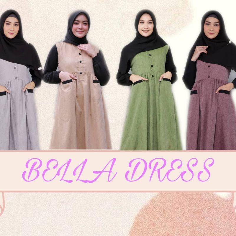 BELLA DRESS KATUN TRIGI BY HAWACORNER