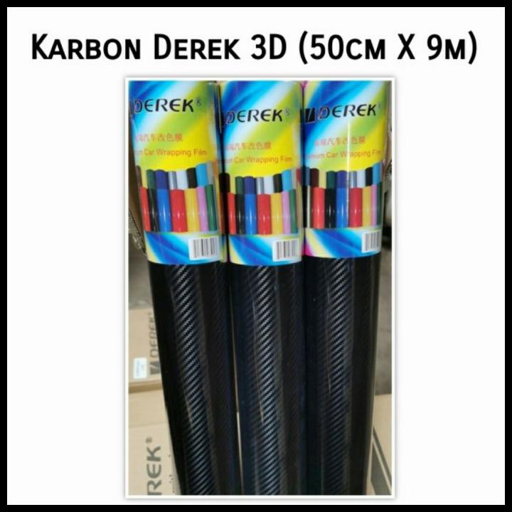 Sticker Carbon 3D Derek, Karbon 3D Derek Roll