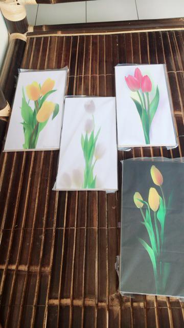 Poster Kayu Abstrak Vintage Bunga Tanaman Hiasan Dinding Dekorasi Rumah