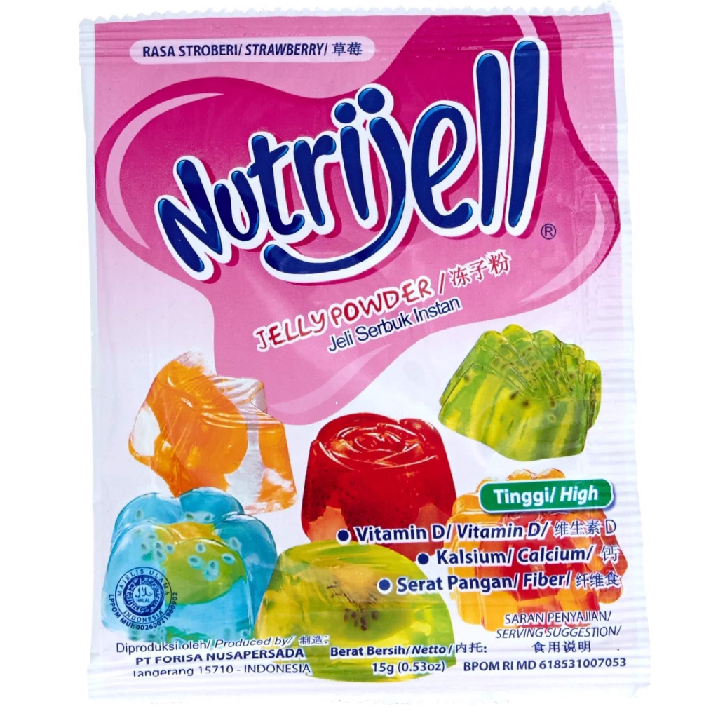 

Nutrijell Jelly Powder Strawberry 15g