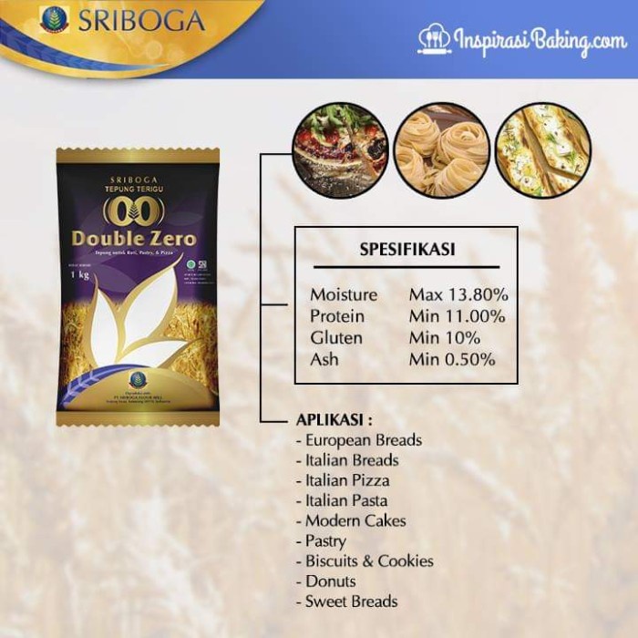 

cs01477 Tepung Double Zero 00 Sriboga Da01D100