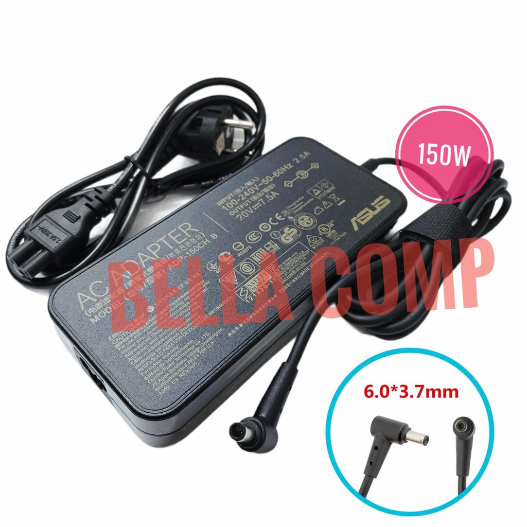 CHARGER CASAN LAPTOP ASUS ROG G531GT-BI7N6 ADP-150CH B ADP-150CH BB A18-150P1A 0A001-00081500 20V 7.5A 150W 6.0X3.7mm