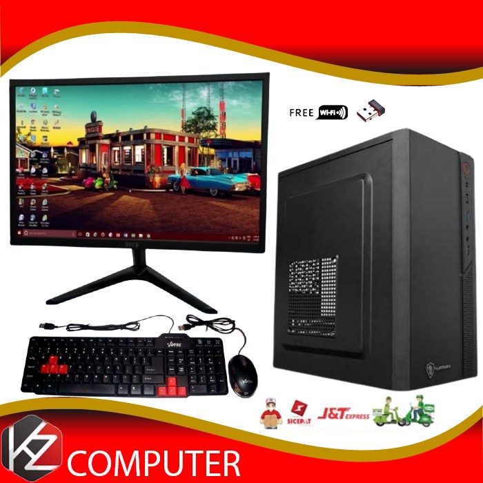 PC Rakitan  Lengkap  Core i3 550 HDD 500 GB DDR 4GB With Mon 19