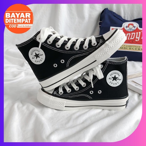 SW204 - KZT Sepatu Wanita Sneakers Impor Canvas Shoes Original