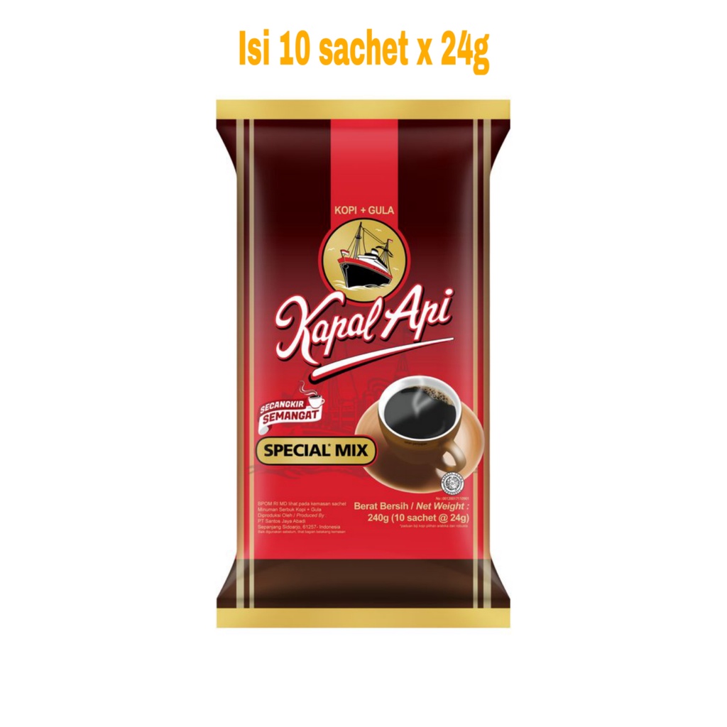 

Kopi Kapal Api Special Mix Isi 10 x 24g || Minuman Kopi Instan