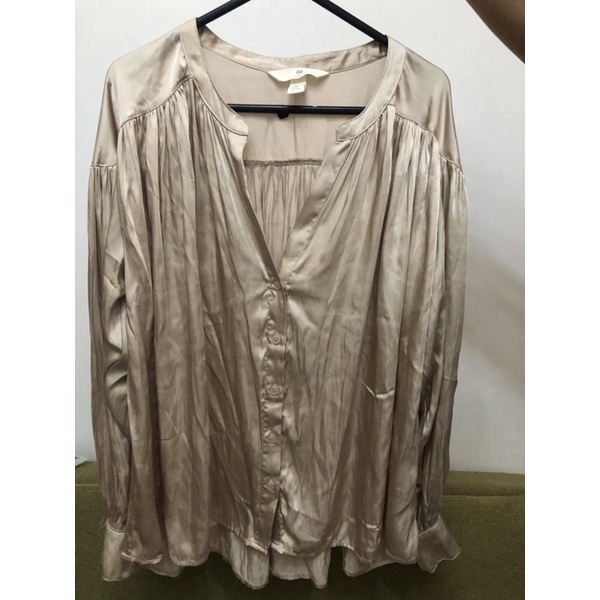 hnm kemeja silk satin