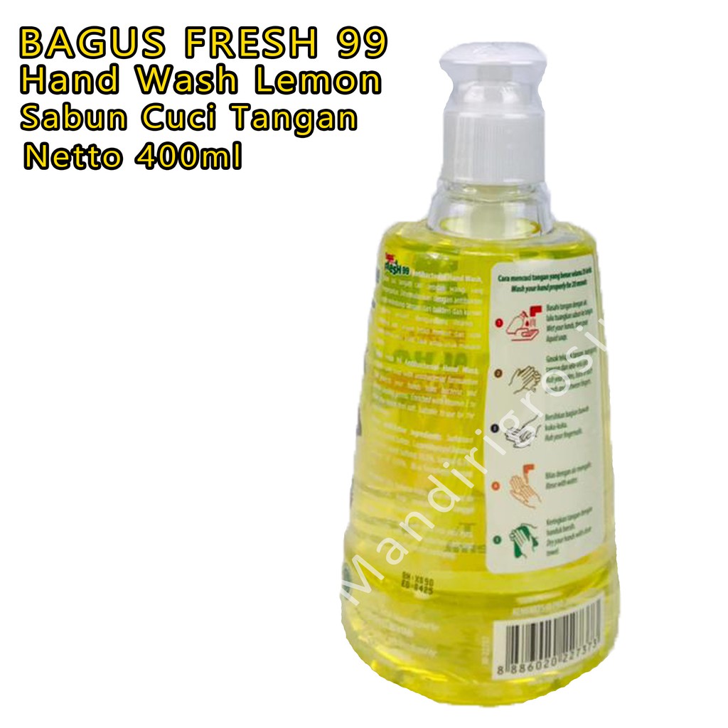 Hand Wash Lemon *Bagus Fresh99 * Sabun Cuci Tangan * 400ml