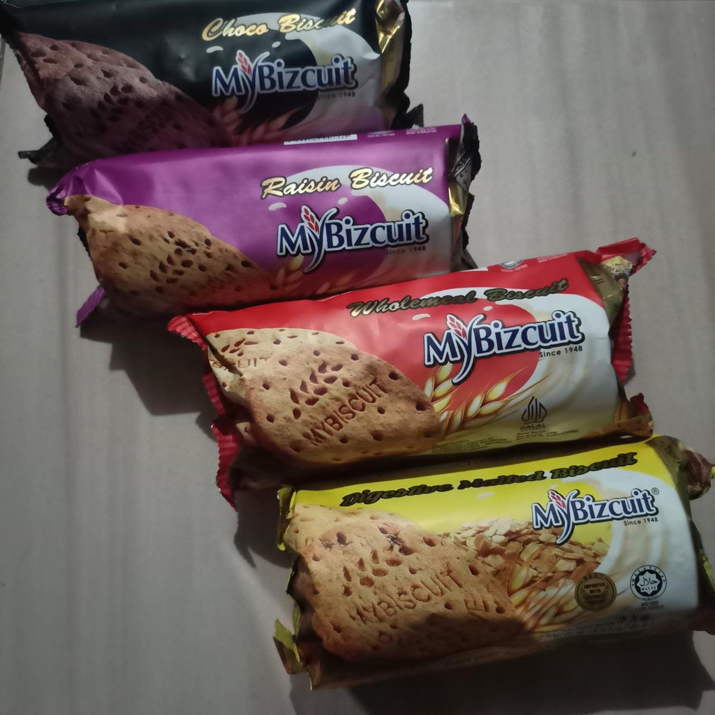 

My Bizcuit 250gr Choco/Wholemeal/Raisin/Digestive Malted