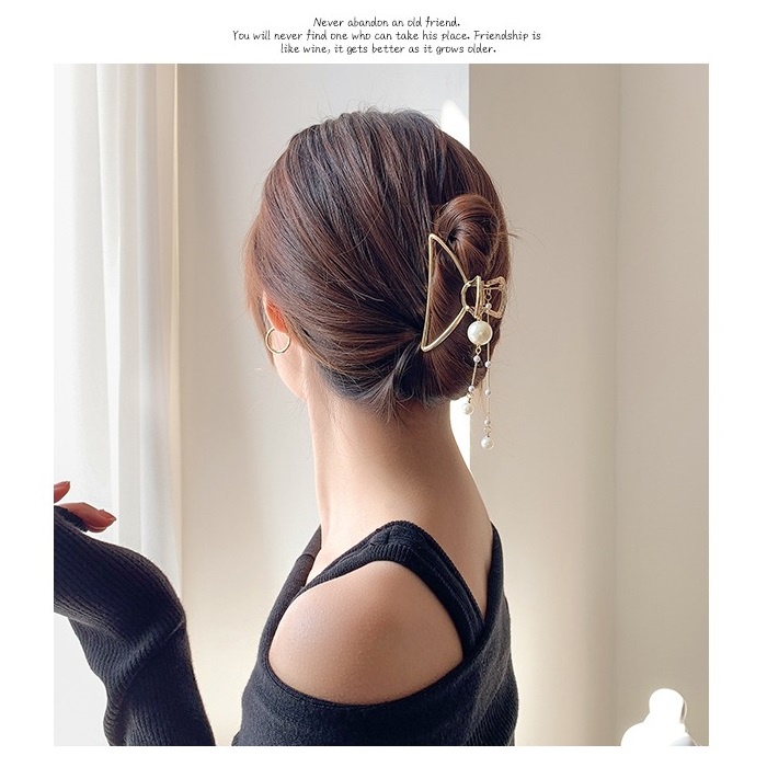 Jepit Rambut Korea Bahan Besi Alloy Jedai Logam Jepitan Rambut Import Jumbo Big Size Dewasa Warna Emas Gold Mewah Classic Jumbo