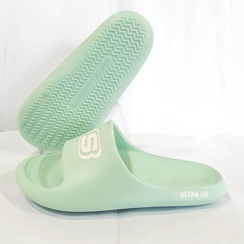 Sandal Wanita Slop Skechers Sendal Cewek Anti Slip