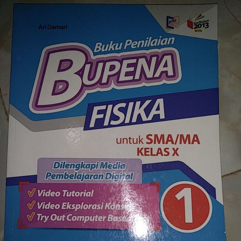 

bupena Fisika kelas 10 SMA