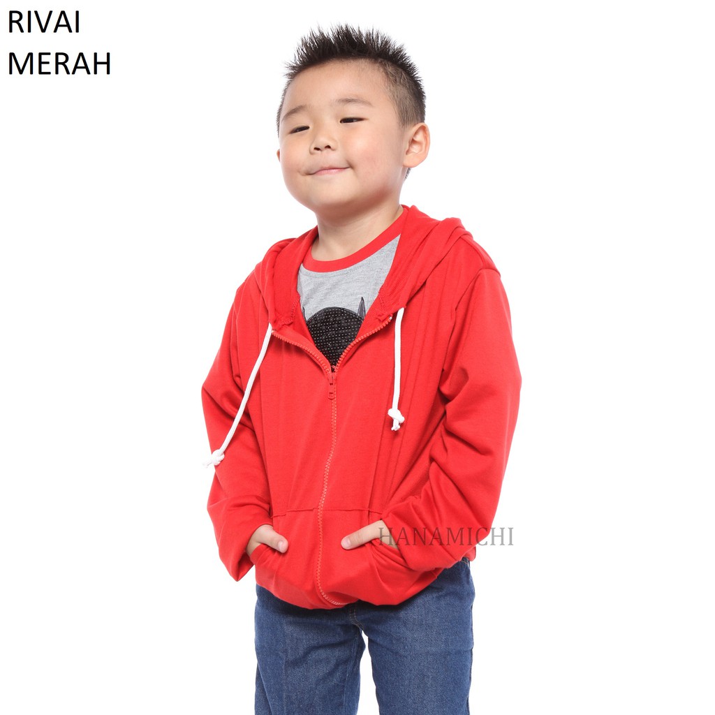 Hanamichi RIVAI Baju Hoodie Anak Lengan Panjang