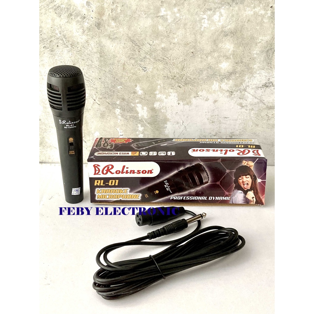 Mikrofon Karaoke RL-01 Mic Kabel Mix Rolinson Microphone