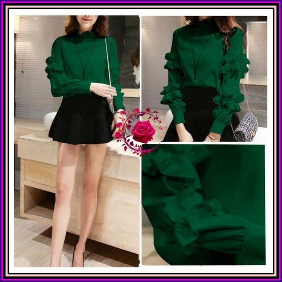 Blouse Wanita - Moneva Blouse - Blouse Korea - Atasan Wanita - Pakaian Terlaris - Korean Style Baju 