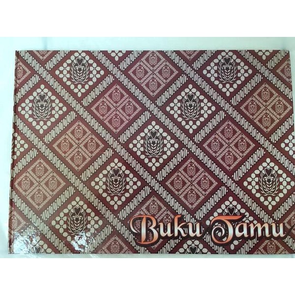 

BUKU TAMU PERNIKAHAN / BUKU TAMU NIKAHAN / GUSET BOOK / WEDDING GUEST BOOK / BUKU TAMU SUNAT / WALIMAH BUKU TAMU HARD COVER - COVER TEBAL (KENKO 3224-BTK / BATIK) NON CUSTOM