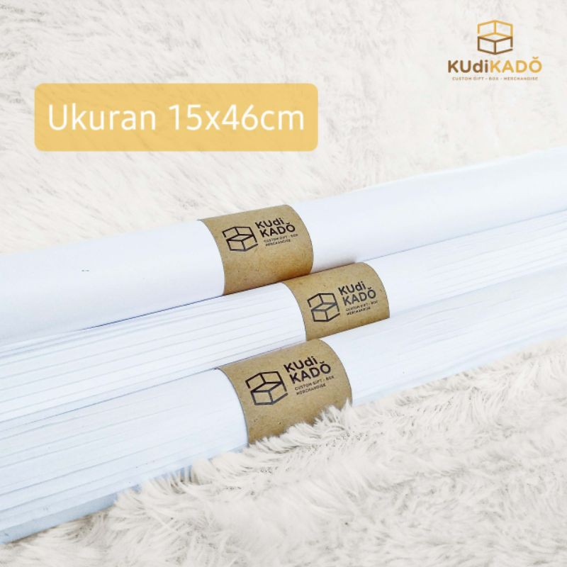 

Kertas Packing 3pcs / Kertas Kado / Kertas Bungkus Hampers / Wrapping Paper ukuran 15x44cm