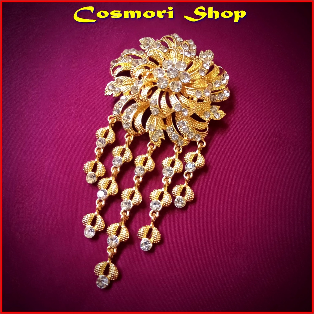 Bros Susun Jilbab Hijab Kutubaru Bross Kebaya Dada Kutu Baru Dagu Dokoh Cantik Kerongsang Murah Emas Brooch kekinian Wanita-5