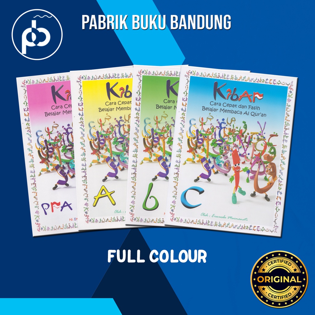 Jual Buku Kibar Full Colour Pra A B C | Cara Cepat Belajar Membaca Al ...