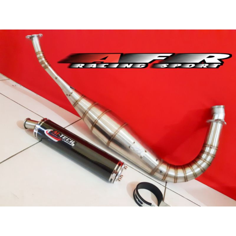 Knalpot Rx King Kolong Repsol Aitech Stainless Karbon-2