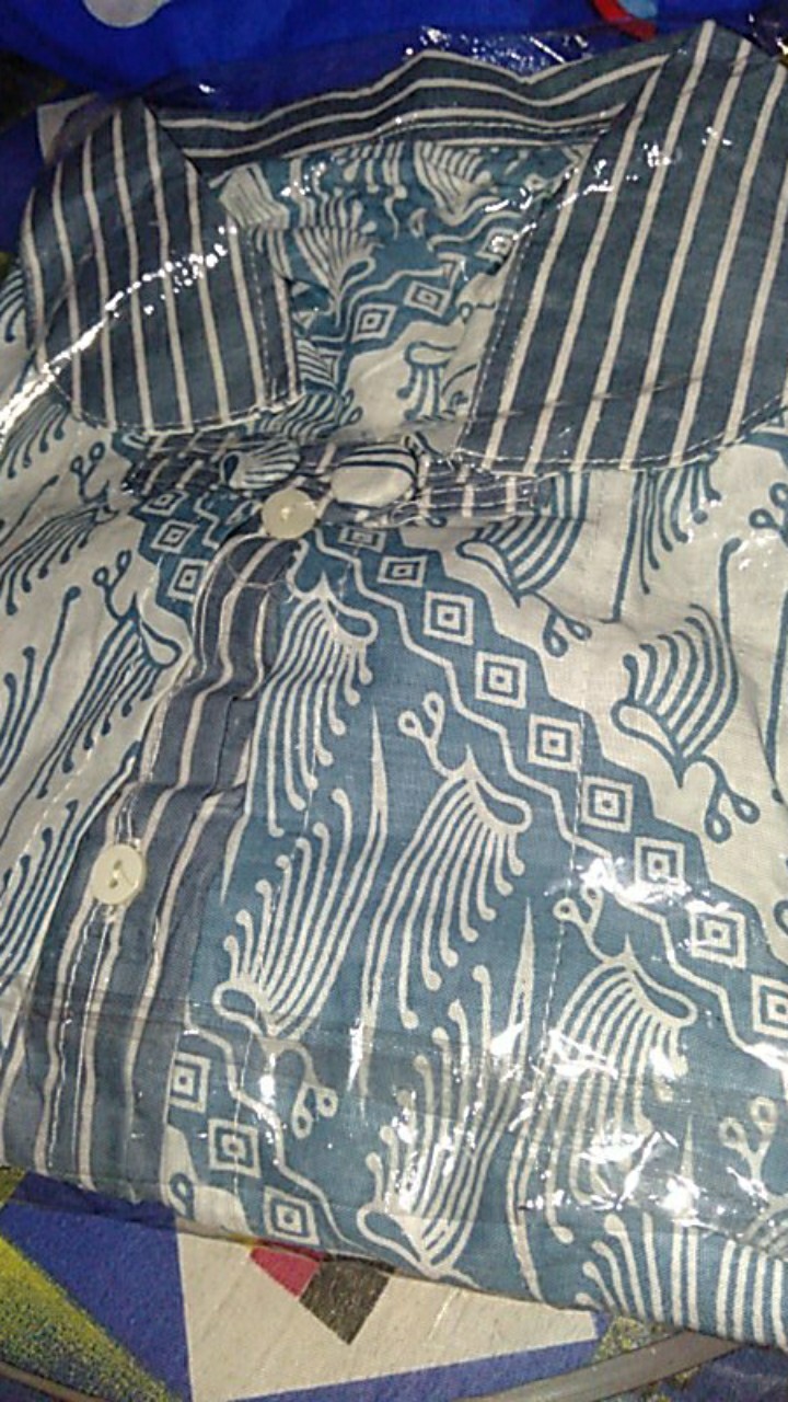 Tey-17 Batik Wanita Asj Sa Hrb026 Kenongo Kemeja Tosca Pendek