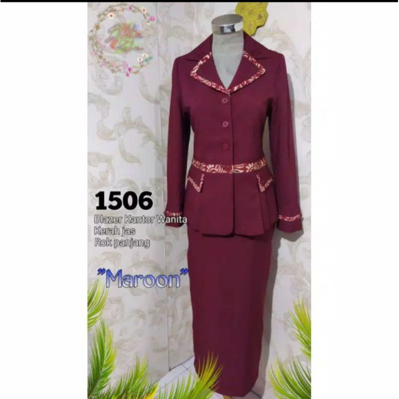 princessfa /Seragam PNS/Blazer PNS/Baju Pemda/baju pns / seragam pdh (marun)
