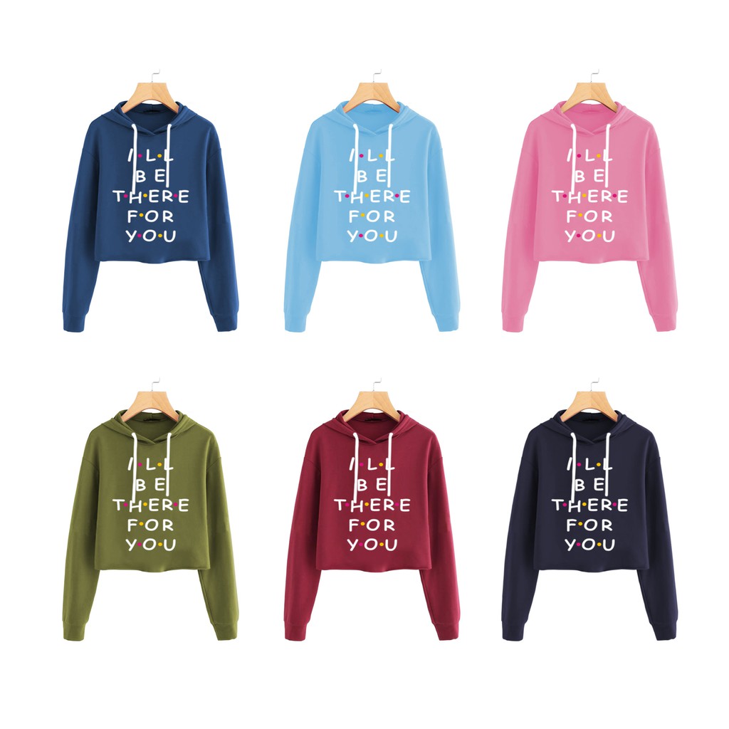 Bess - Sweater Hoodie Crop Murah / Sweater Hoodie Crop I BE THERE