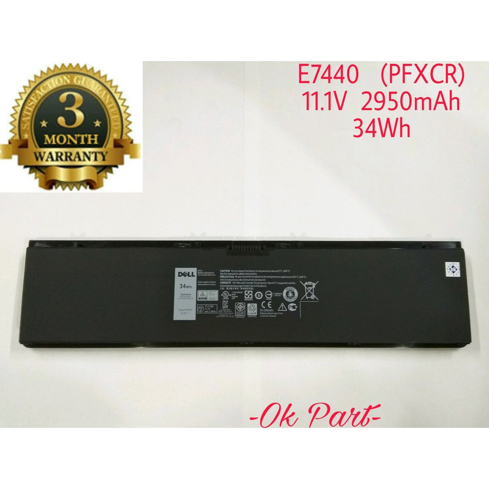 Baterai Battery Laptop Original Dell Latitude E7440 E7450 Ultrabook 14 7000 F38HT G0G2M PFXCR T19VW