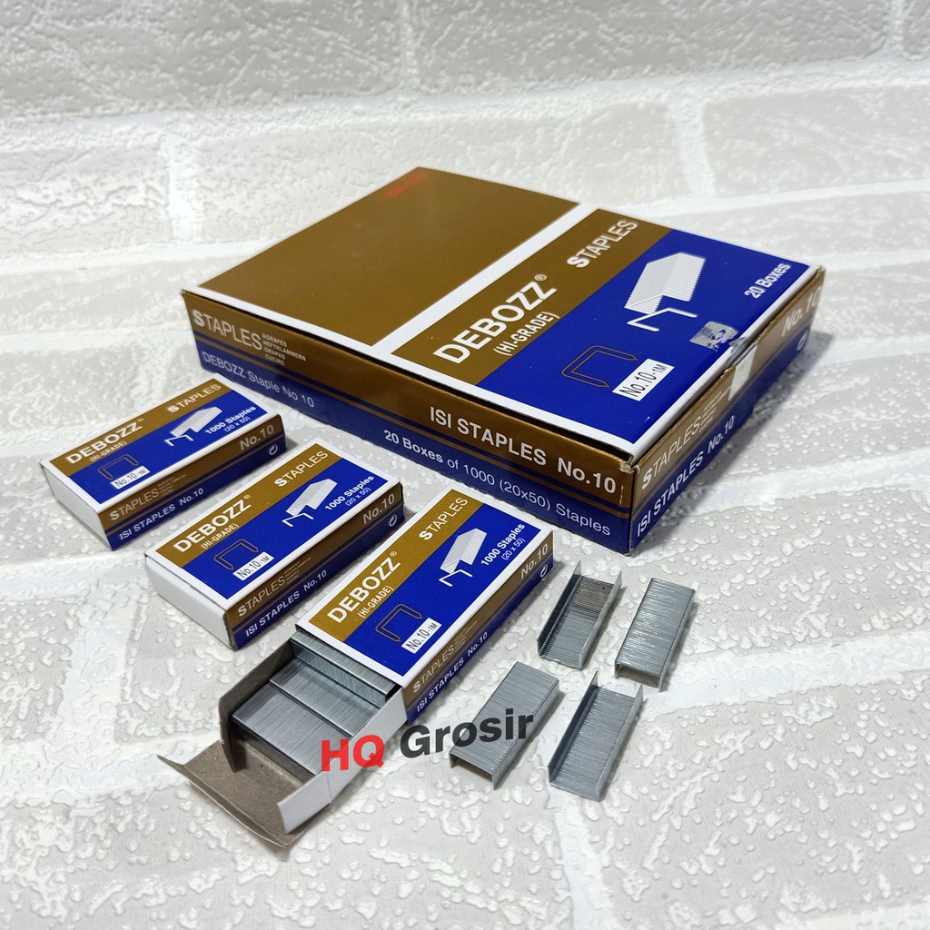 

Isi Staples/Stapler DEBOZZ Hi Grade No.10