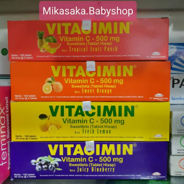 Vitamin C 500mg Tablet Hisap 1 strip Vitamin C IPI Habis
