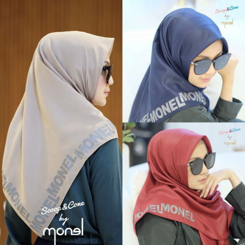 Hijab Voal SCOOP & CONE by MONEL Glitter Series