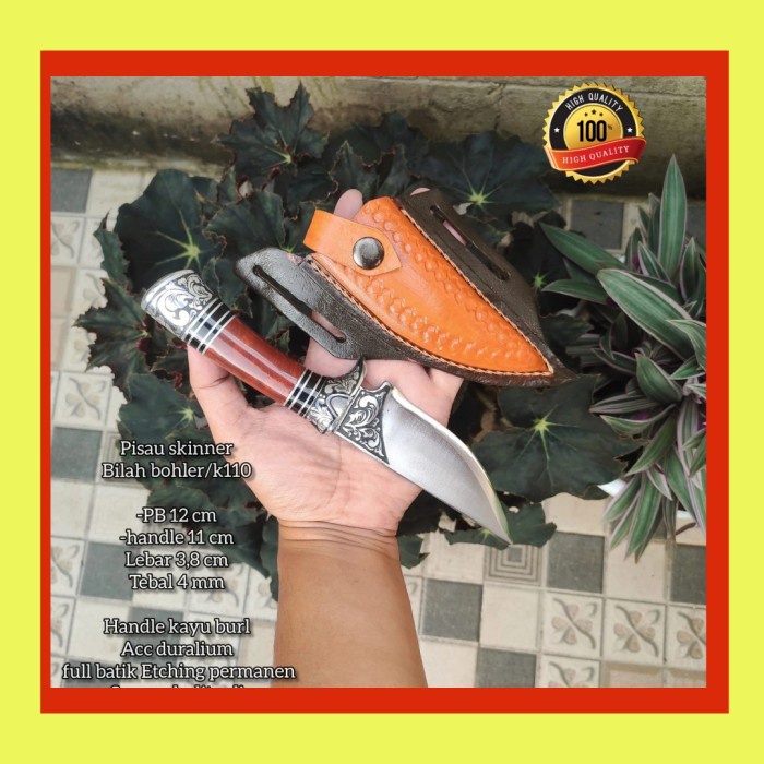 Pisau Seset Kulit - Pisau Sembelih/Pisau Seset Daging Bohler K110 Super Tajam Premium -