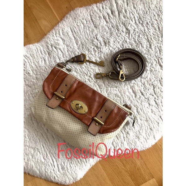 Tas Fossil Preloved Ori Kulit Selempang