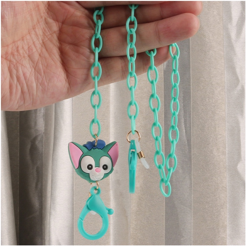 Tali Lanyard Holder Masker Wajah Anti Hilang Motif Kartun Untuk Anak