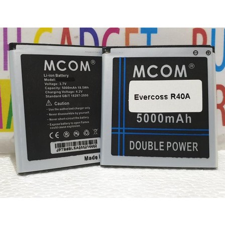 Battery Batre Baterai Double Power Mcom Evercoss R40A Winner T Ultra