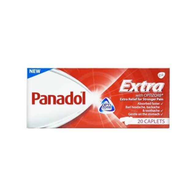Panadol Extra with Optizorb, 20 Tablets (Import Singapore)