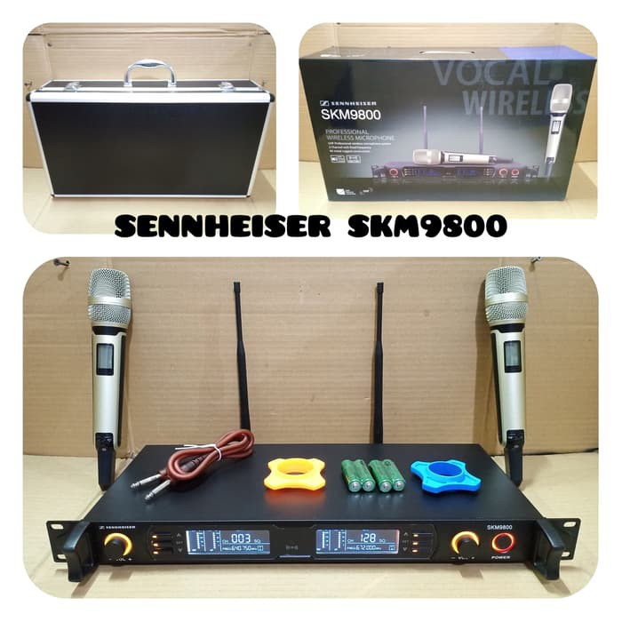 mic wireless shennhesier skm9800 handheld microphone wireles sennheiser skm 9800 senheiser pegang