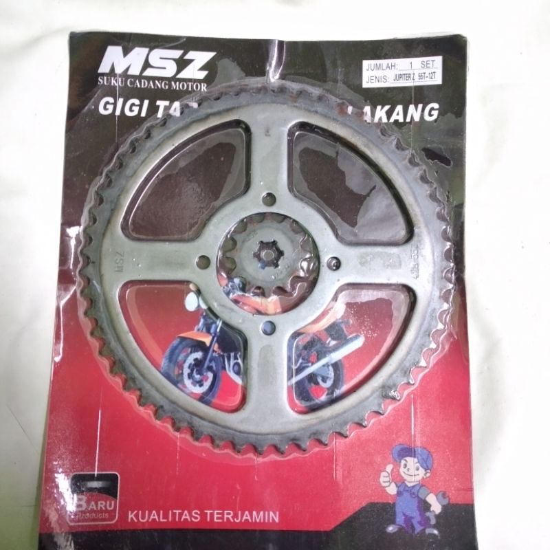 Gir gear belakang jupiter rxking rxk 55 depan 12