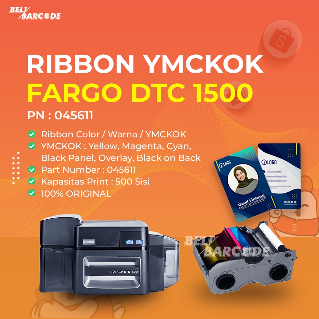 Ribbon Fargo DTC-1500 YMCKOK PN: 045611