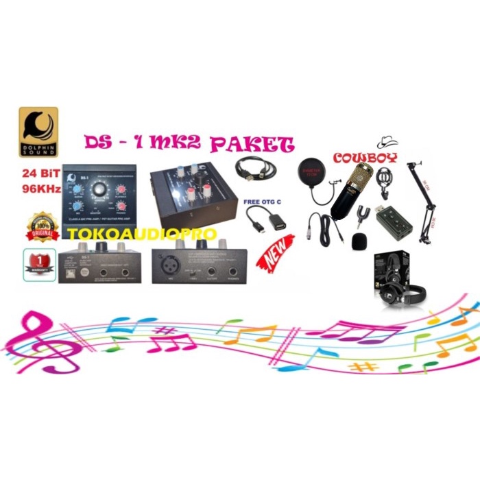 dolphin sound ds1 ds-1 ds 1 paket soundcard podcast