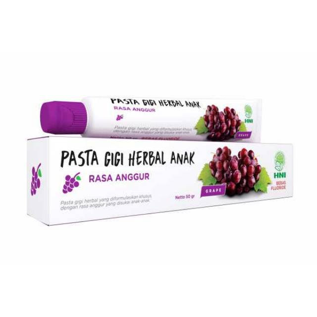 PASTA GIGI HERBAL ANAK ANGGUR HNI HPAI