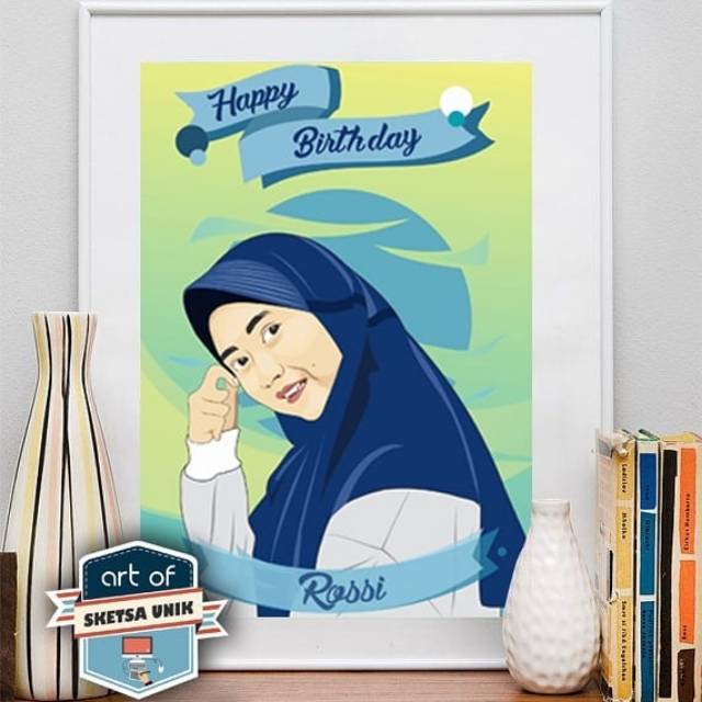 

Karikatur untuk kado ulang tahun