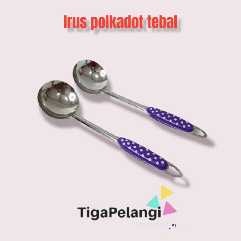 sendok sayur stainless tebal | Irus Sayur Motif